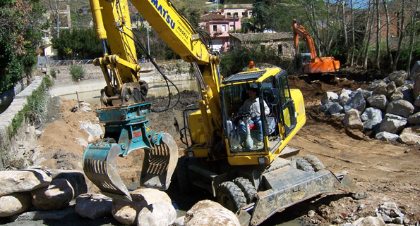 Proceso de excavación de una casa en Arbúcies paso a paso